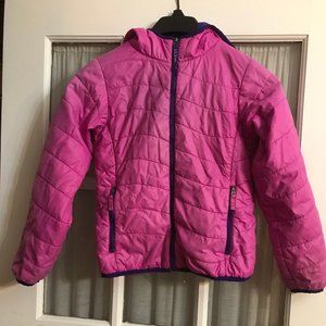 LL Bean Lighweight Pink Puffer Jacket, Size S (8)